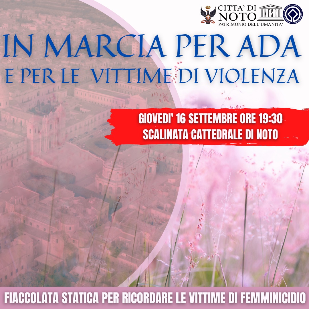 "No" al femminicidio, giovedì fiaccolata statica in ricordo di Ada e delle vittime di femminicidio