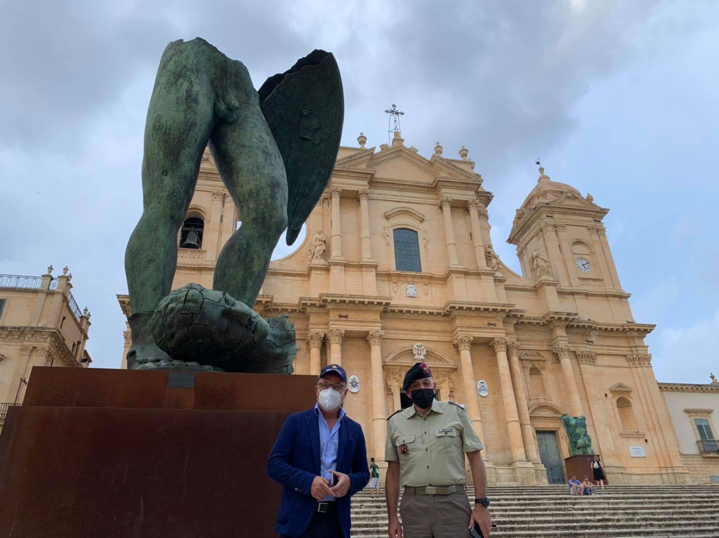 Ieri la visita del Generale Scardino. Il Rifugio Antiaereo di Palazzo Astuto tra le tappe siciliane dedicate allo “sbarco” degli alleati 