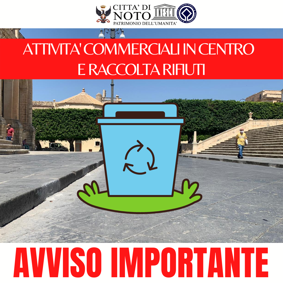 Attività commerciali in centro storico, importanti indicazioni per il conferimento dei rifiuti 