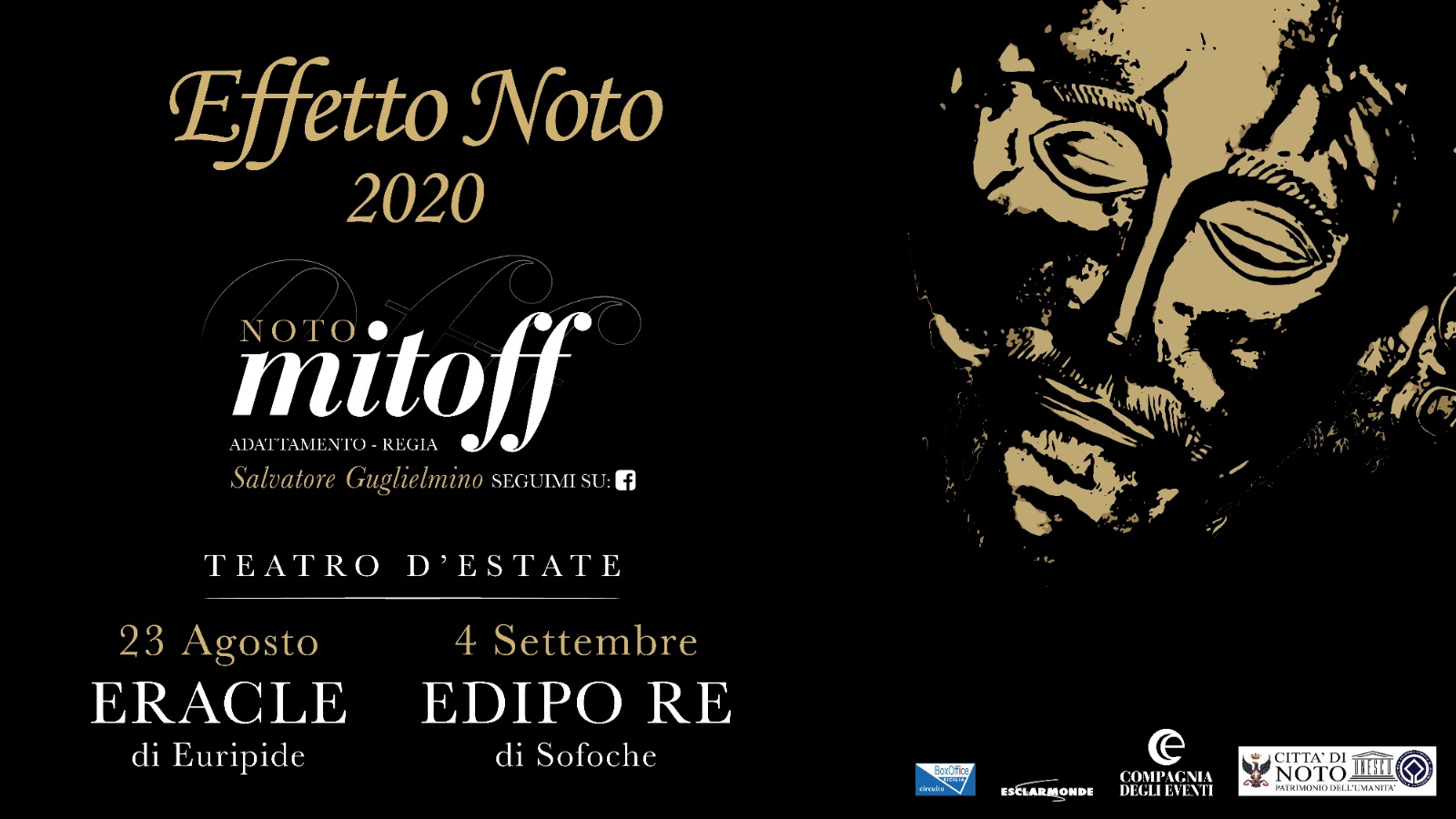 Mitoff, il teatro classico protagonista a Noto con Eracle (23 agosto)  ed Edipo Re (4 settembre)