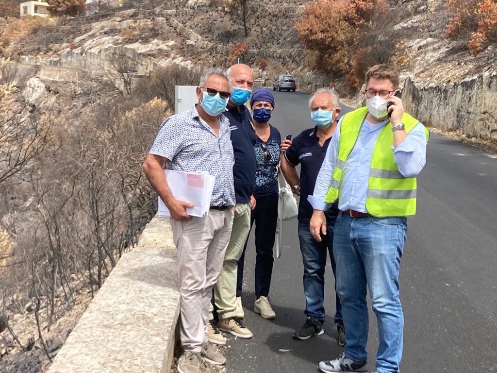 SS 287 Noto - San Corrado di Fuori, stamattina sopralluogo per la messa in sicurezza del costone 