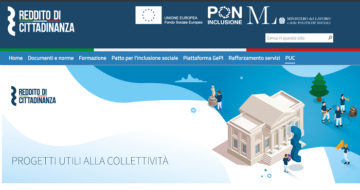 Puc, partono i progetti che coinvolgeranno i percettori del Reddito di Cittadinanza