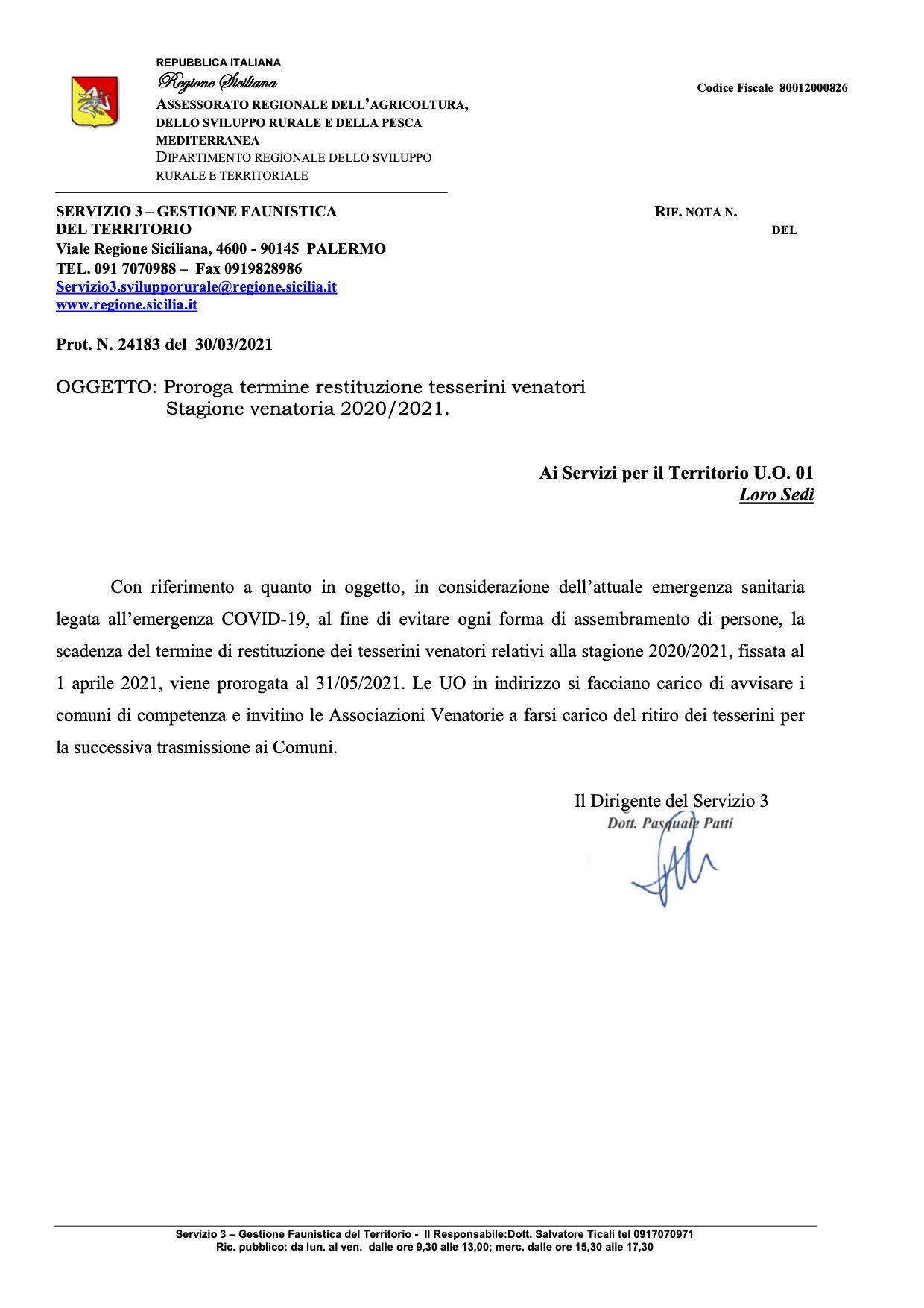 Proroga data per la restituzione dei tesserini venatori: c'è tempo fino al 31 maggio