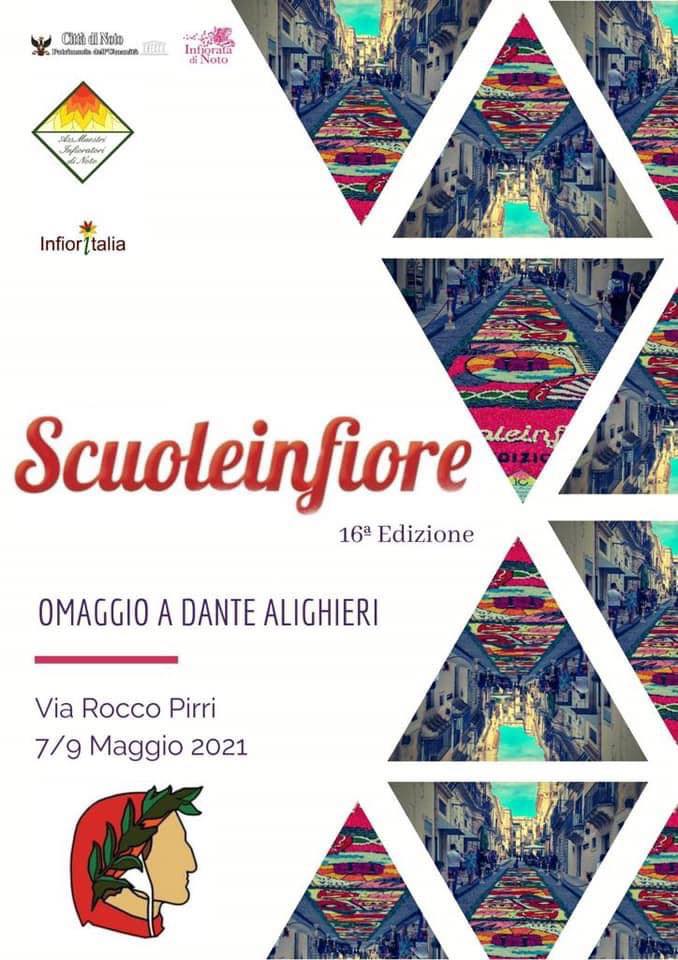 Torna Scuoleinfiore, via Rocco Pirri si colora con l'Infiorata dei ragazzi