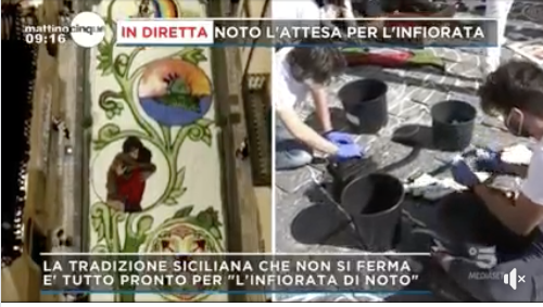 La 42^ Infiorata di Noto a Mattino Cinque